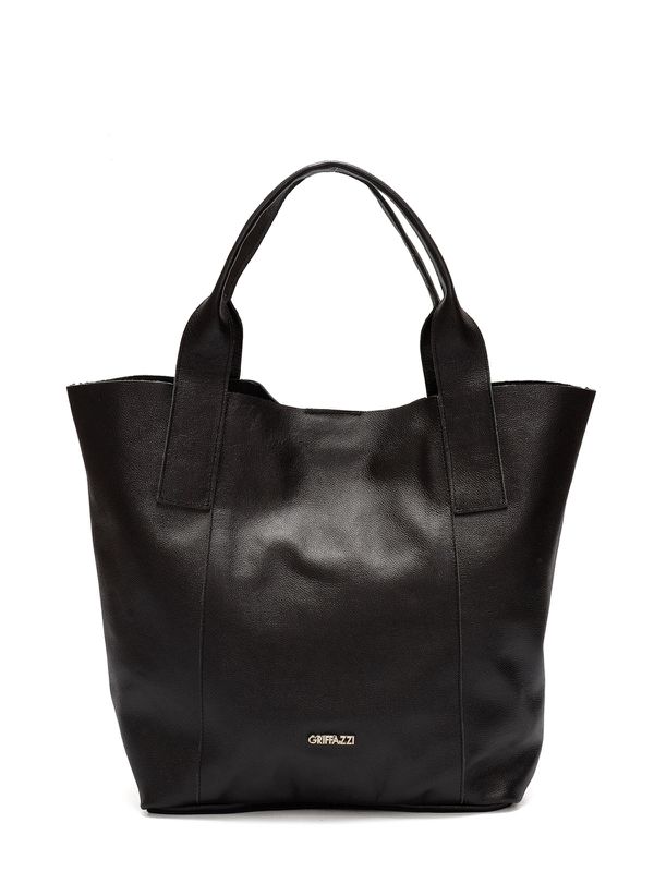 Bolsa Sacola Couro Griffazzi Preta