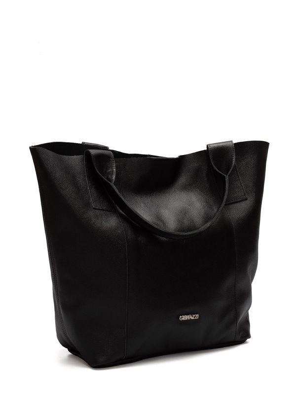 Bolsa Sacola Couro Griffazzi Preta