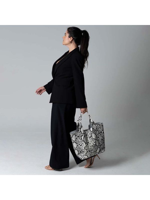 Sacola Griffazzi em Couro Preta