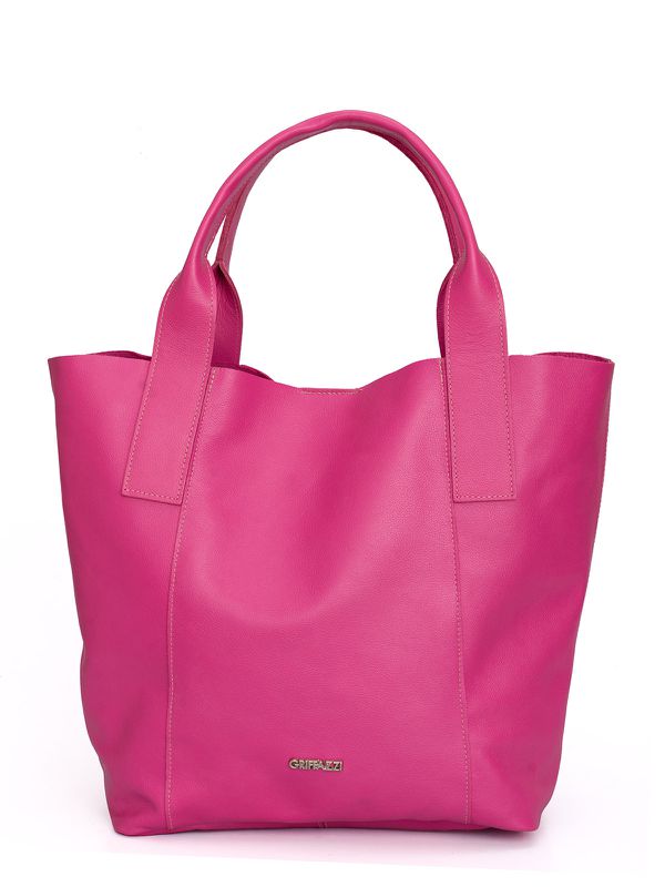 Bolsa Sacola em Couro Griffazzi Pink