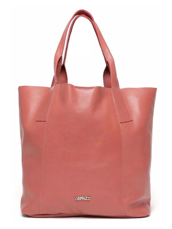 Bolsa Sacola em Couro Griffazzi Rose