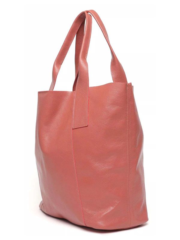 Bolsa Sacola em Couro Griffazzi Rose