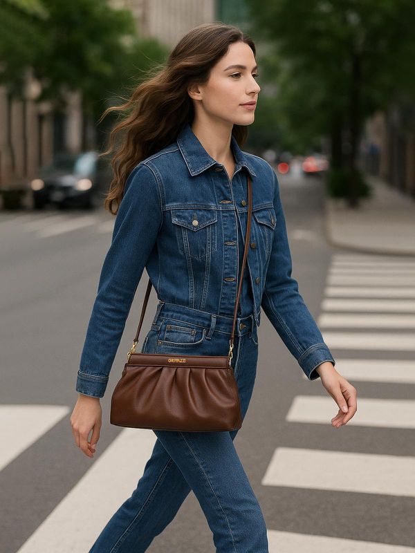 Bolsa de Couro Griffazzi Marrom