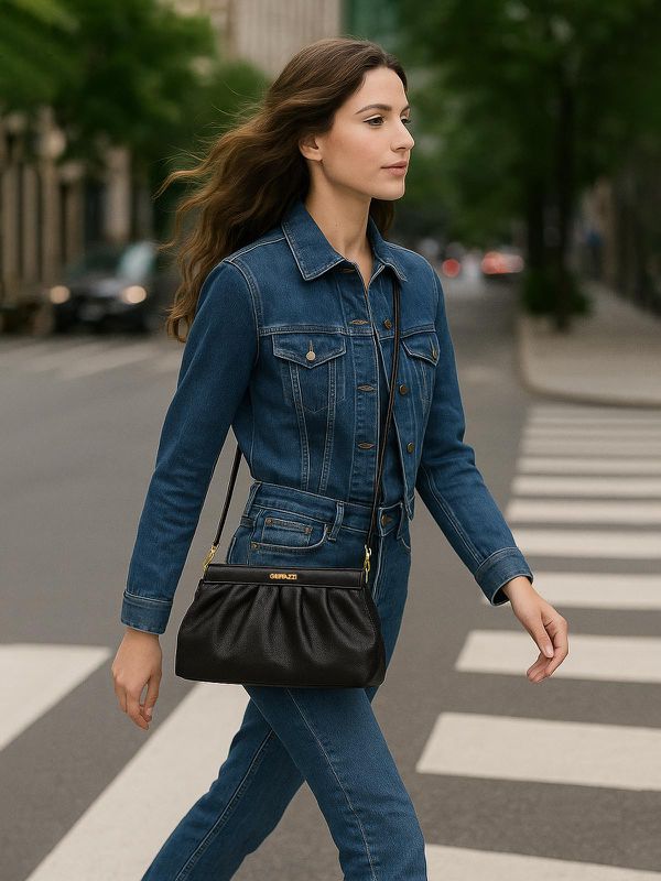 Bolsa de Couro Griffazzi Preta