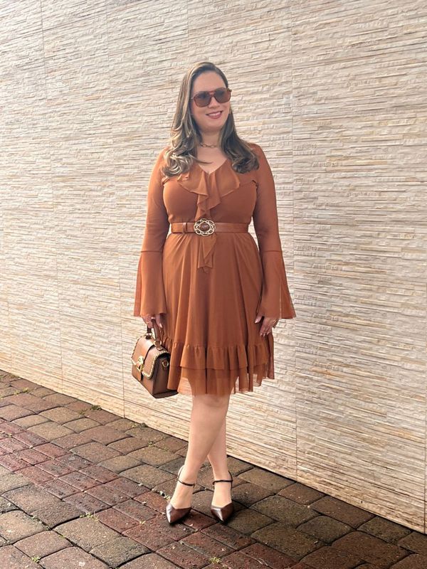 Vestido Amanda Caramelo