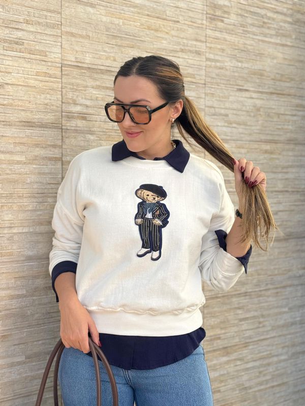 BLUSA MOLETOM URSO 