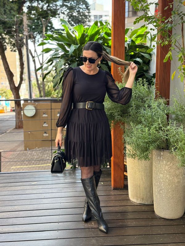 Vestido Margarida Preto