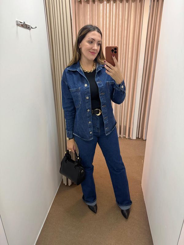 Calça Jeans Reta 