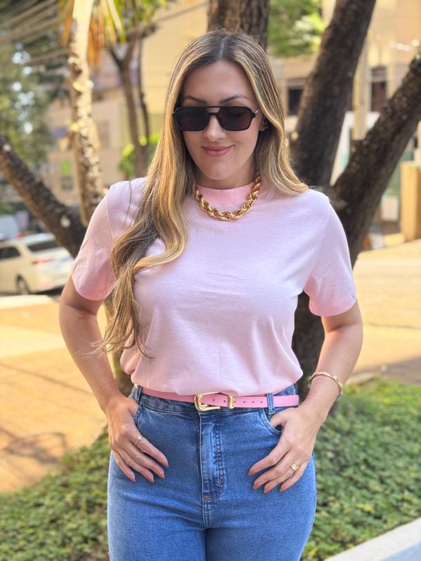 T-SHIRT ROSA BEBÊ