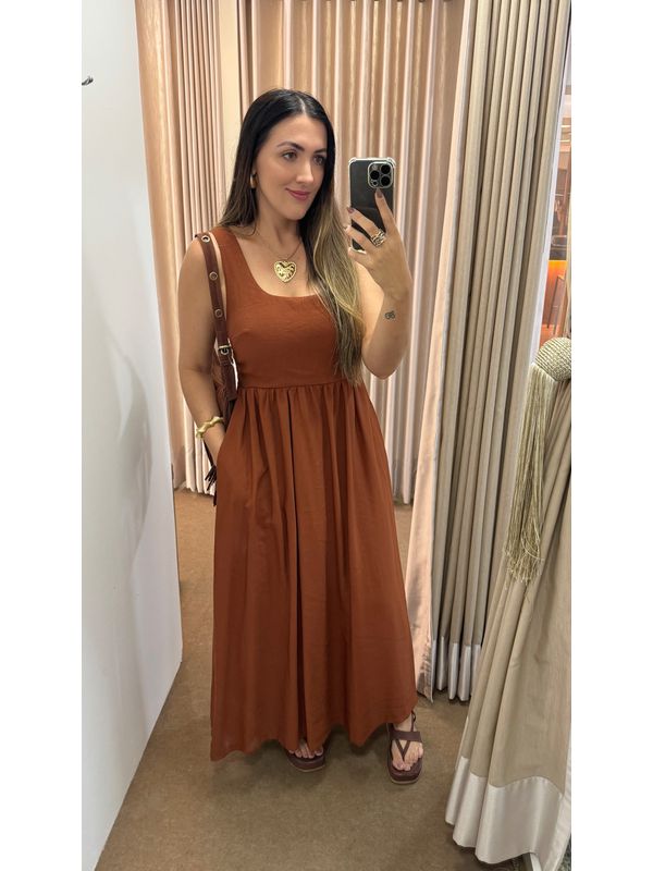 Vestido Luiza Marrom