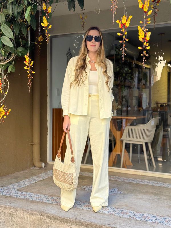 Calça Renata Amarelo Manteiga