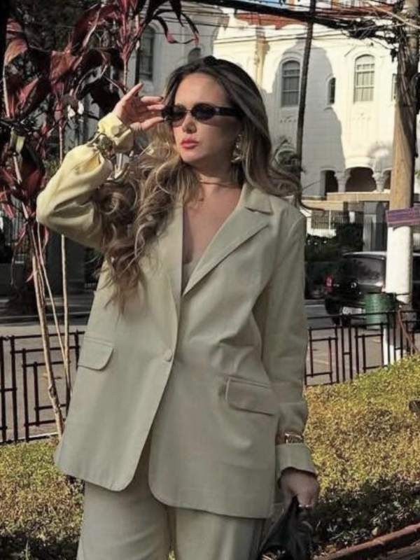 Blazer Oversized Karina Mantei...