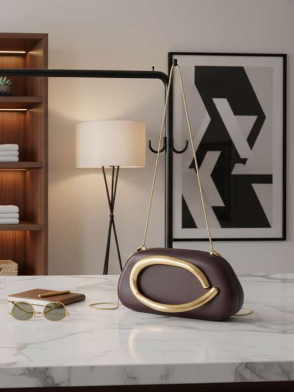 Bolsa Clutch Toscana Marrom