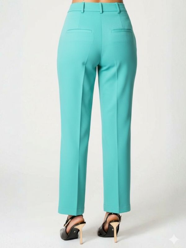 Calça Reta Lena Ciano