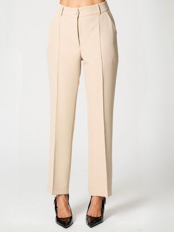 Calça Reta Lena Areia