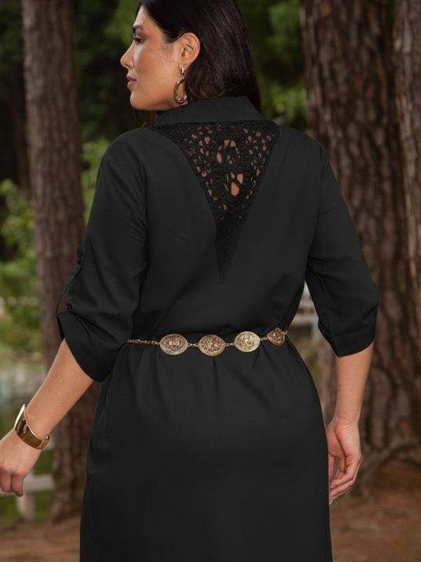 Vestido Chemise Aurora Preto