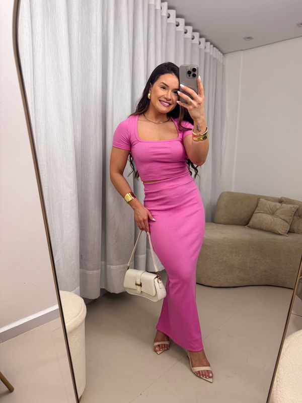 Conjunto Alícia Rosa