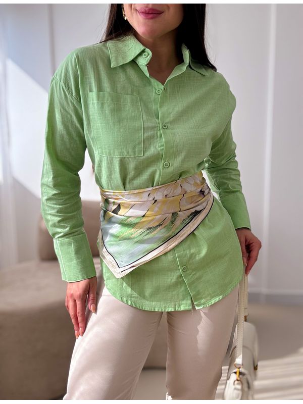 Camisa linho Beatriz Verde