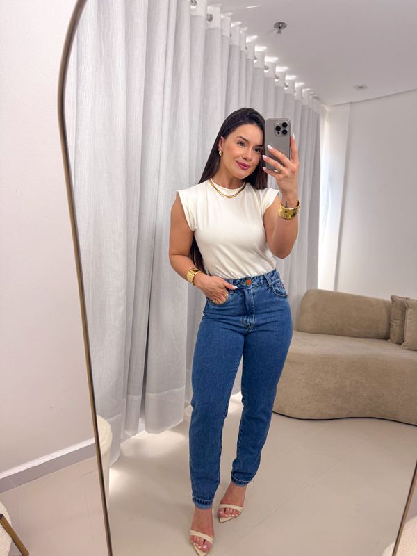 Blusa Muscle Bia Off White