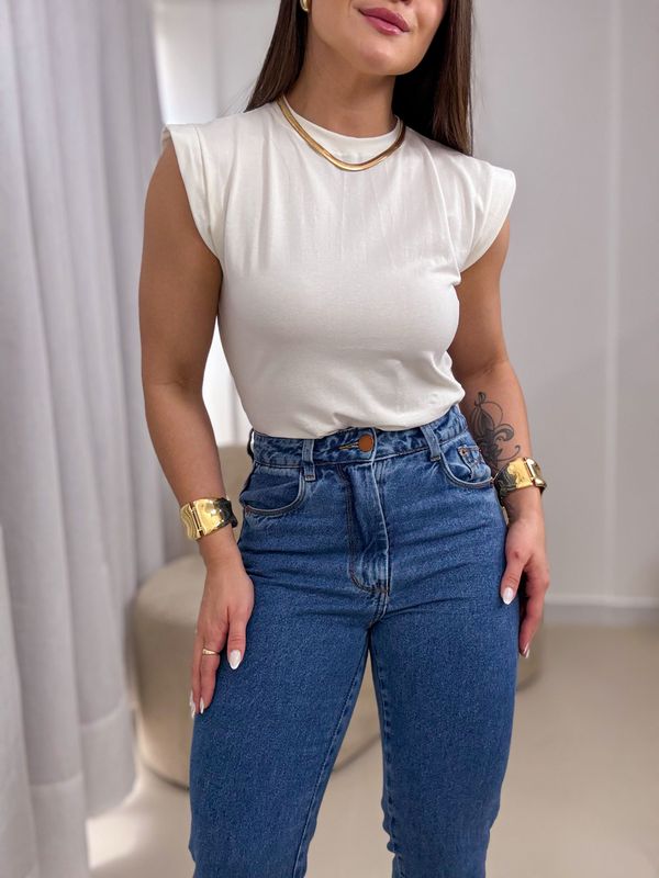 Blusa Muscle Bia Off White