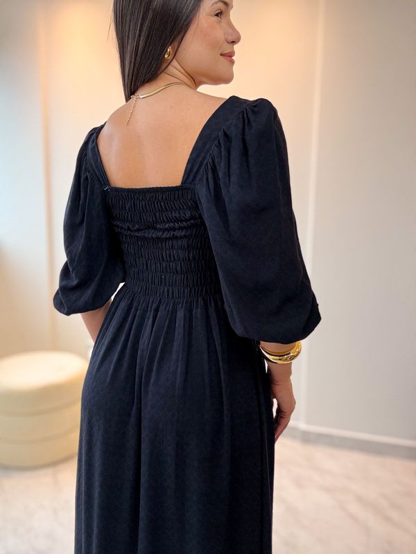 Vestido Longo Bianca Preto