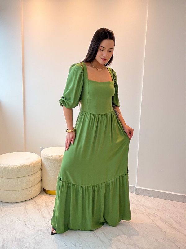 Vestido Longo Bianca Verde