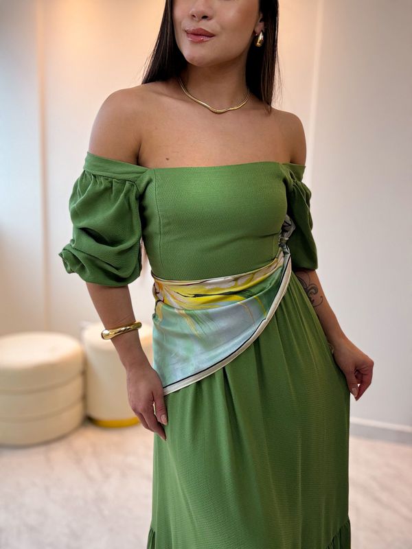 Vestido Longo Bianca Verde