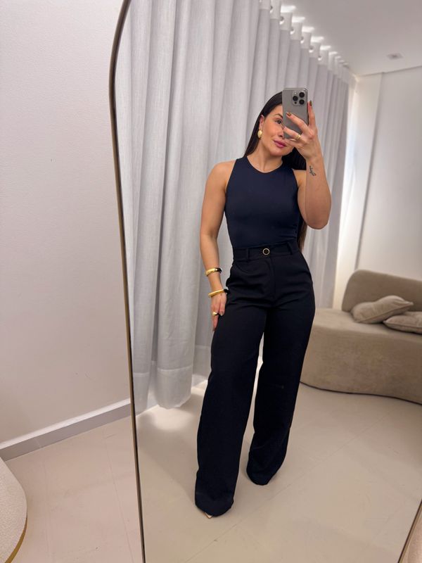 Calça Pantalona Brenda Preto