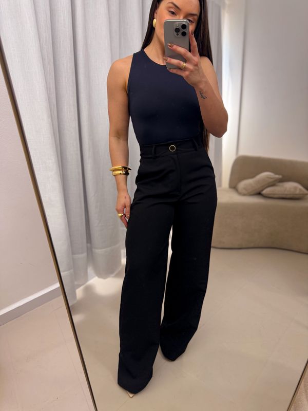 Calça Pantalona Brenda Preto