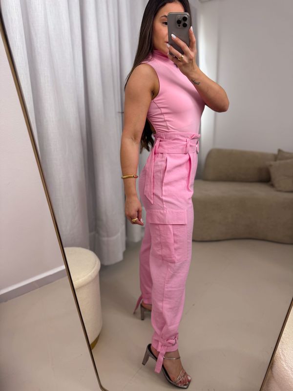 Calça cargo Betina Rosa