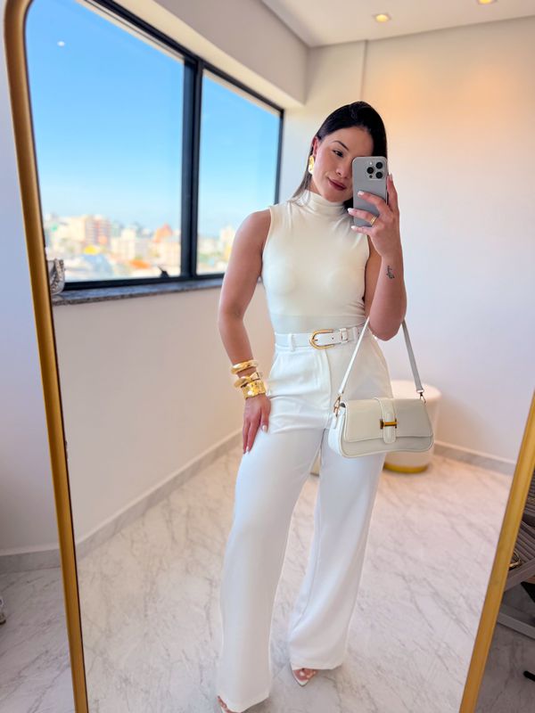 Pantalona Alfaiataria Camila Branco