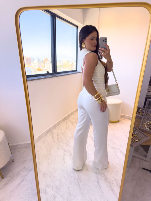 Pantalona Alfaiataria Camila Branco