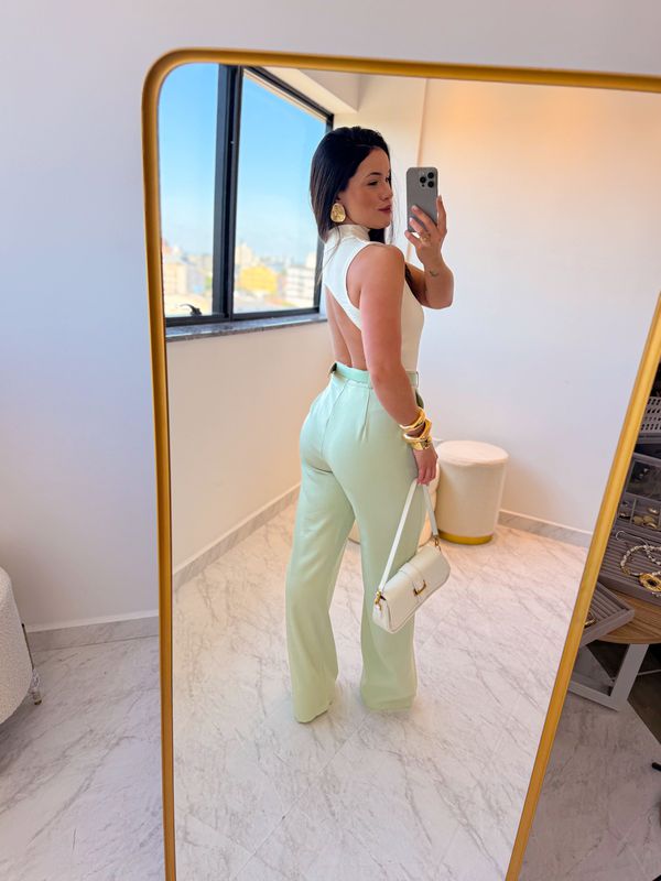 Pantalona Alfaiataria Camila Verde