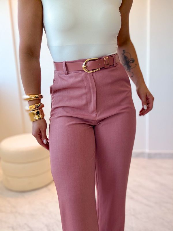 Pantalona Alfaiataria Camila Rosa