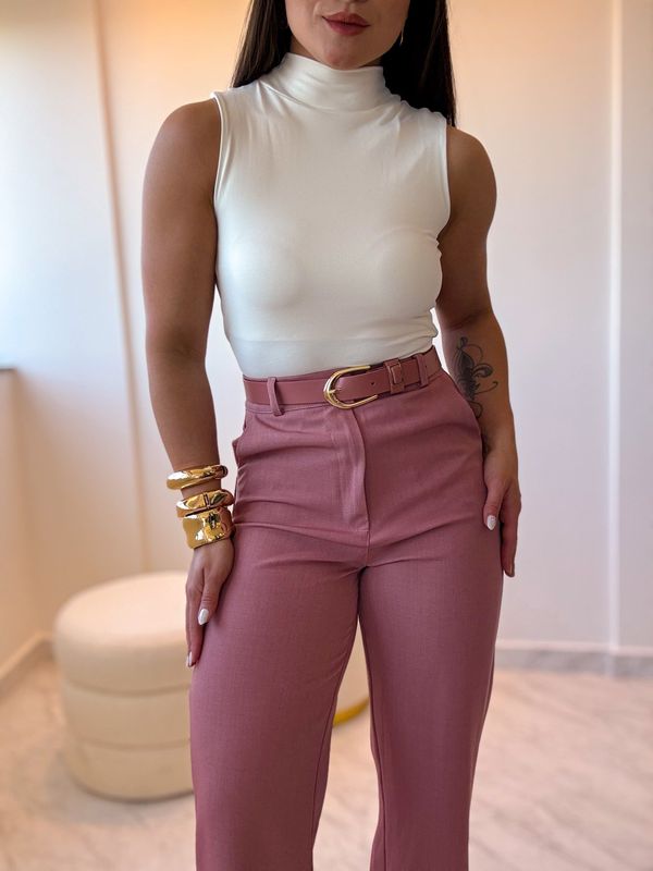 Pantalona Alfaiataria Camila Rosa