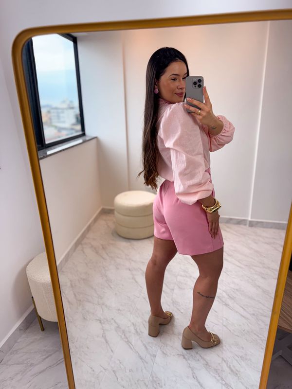 Camisa Linho Cecília Rosa Ballet