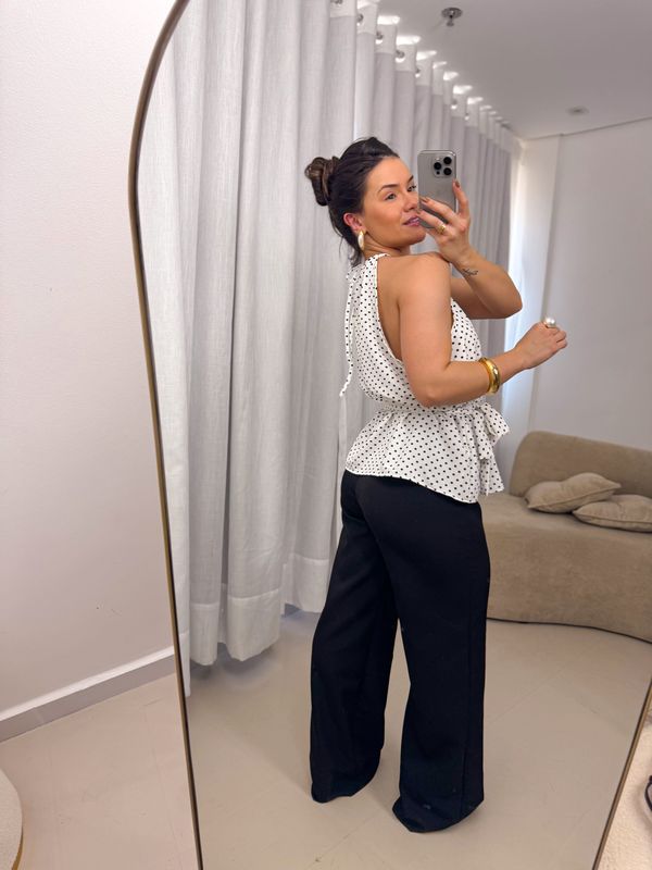 Bata Poá Celina Fundo Branco