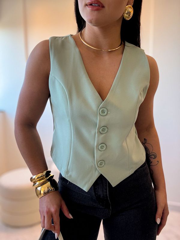 Colete Alfaiataria Chloe Verde