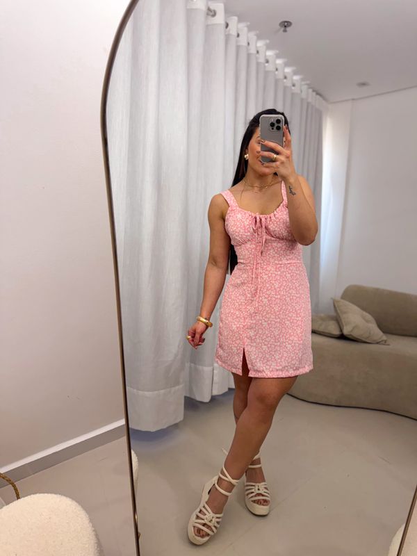 Macaquinho floral Dandara Rosa