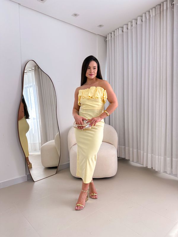 Vestido Eloá Amarelo