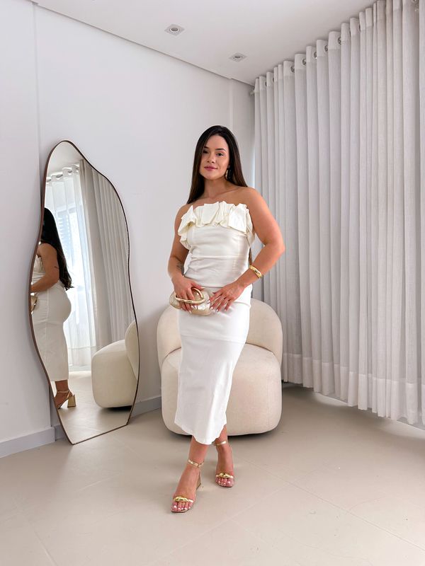 Vestido Eloá Branco