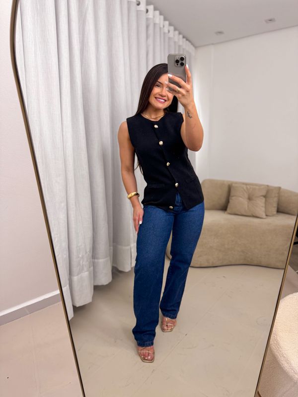 Colete modal Lavínia Preto