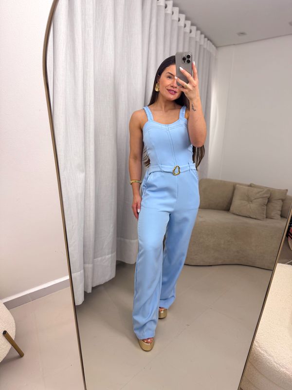 Macacão Fiorella Azul