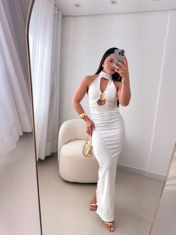 Vestido Sandra Branco