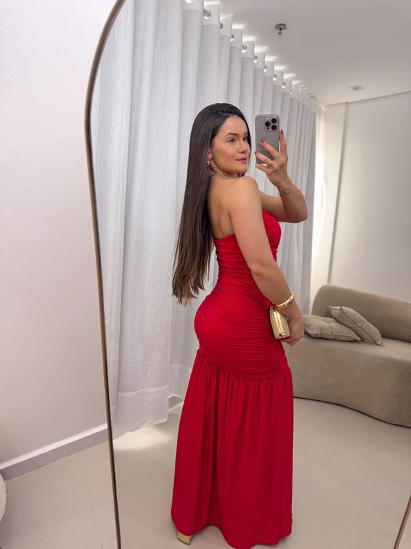 Vestido longo Gisele Vermelho