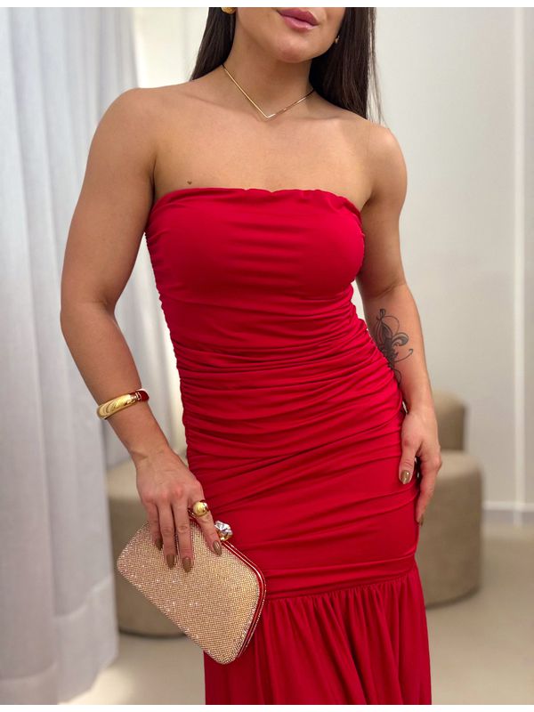 Vestido longo Gisele Vermelho