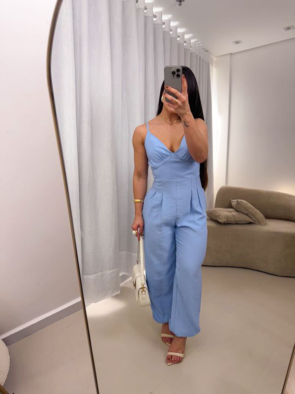 Macacão Débora Azul