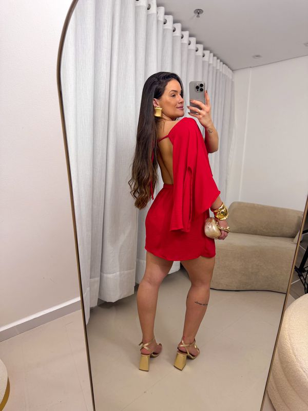 Macaquinho Bárbara Vermelho