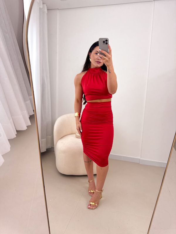 Conjunto Jeni Vermelho