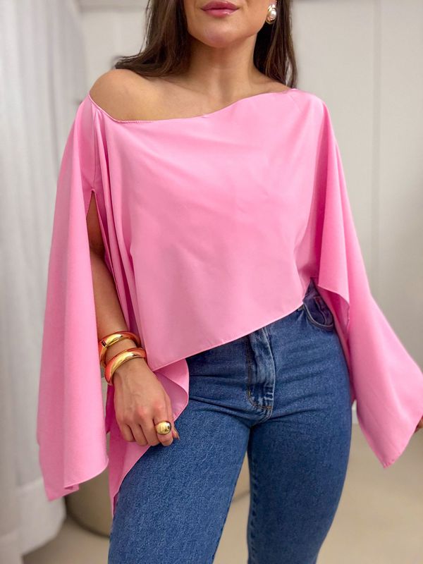 Blusa Maria Flor Rosa